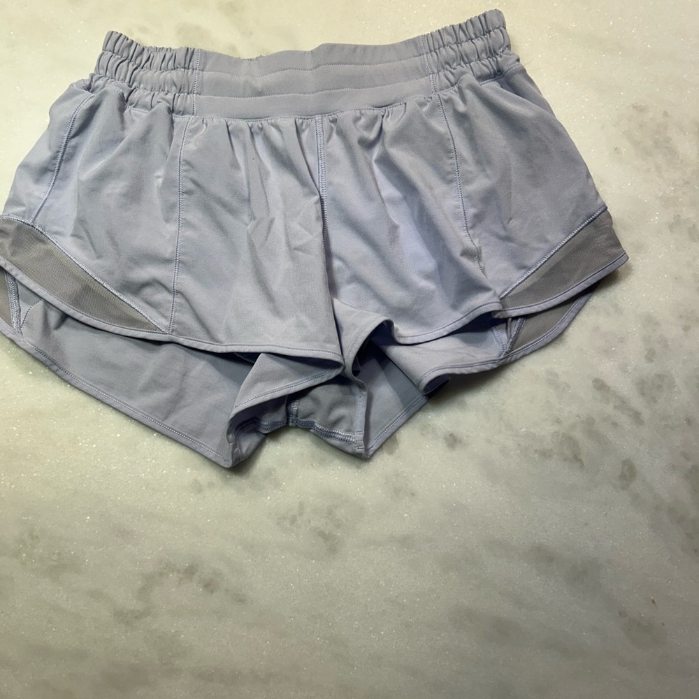 lululemon hotty hot 2.5 inch  Light Gray Athletic Shorts